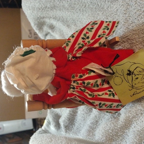 Bin40 Vintage Anna Lee Santa &Mrs. Claus Rocking chair dolls - Picture 4 of 6